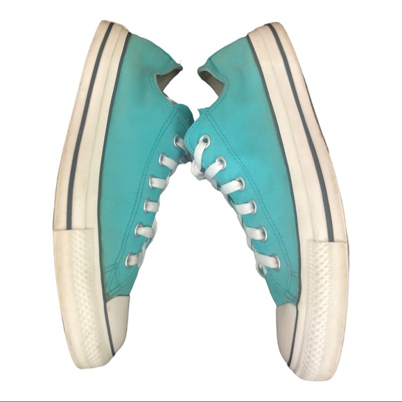 Converse Sneakers, Turquoise Size 8 - Picture 4 of 9